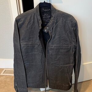 Lucky Brand Men's Charcoal coated denim Jacket